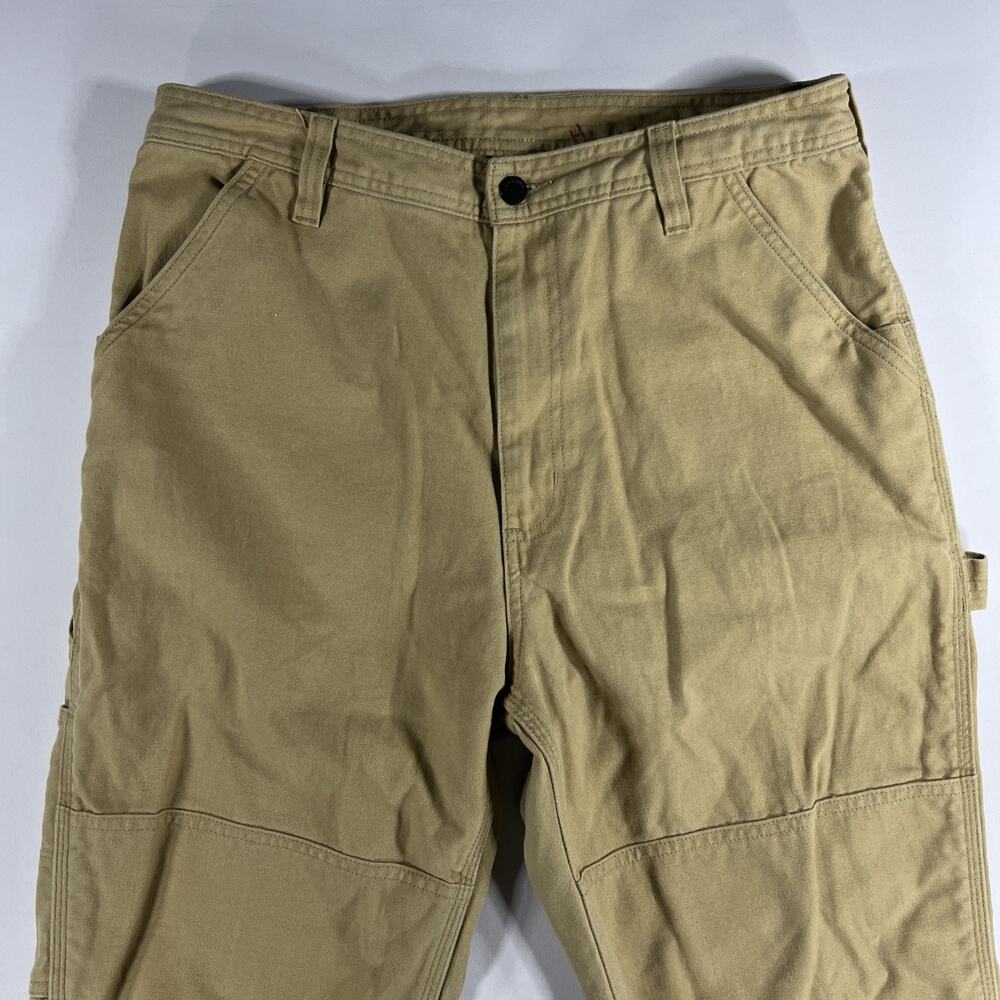 Patagonia All Seasons Hemp Canvas Double Knee Pants Women's Sz 12 (32-33W) Beige - Picture 2 of 12